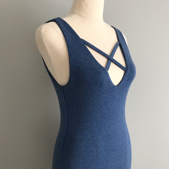 KOOKAI Sleeveless Bodycon Mini Dress w/Plunge Neck - Picture 4 of 16